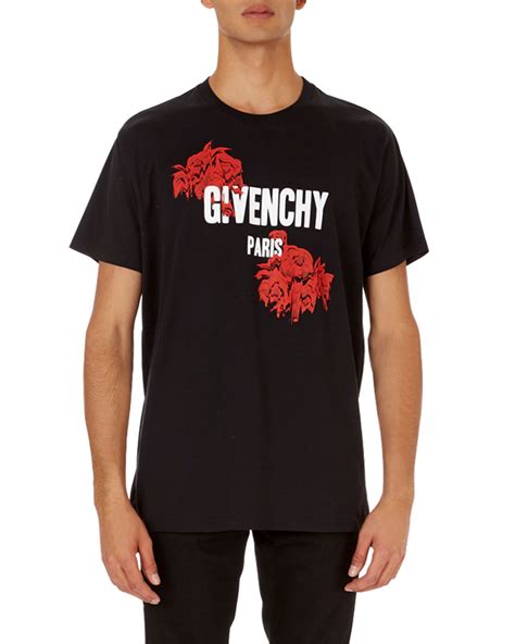 givenchy denim button shirt|Givenchy graphic crewneck t shirt.